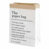 6 Pcs Kraft Paper Florist Dried Flower Gift Packaging Bags Bouquet Wrapping Boxes Paper Grocery Retail Bags without Handle, White