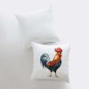 Watercolor Rooster Looking Right | Brid Print | Bird Décor | Accent Pillow Cover | Throw Pillow Covers | Pillow | Room Décor | Bedroom Décor