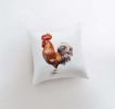 Watercolor Rooster Looking Left | Brid Prints | Bird Décor |Accent Pillow Cover | Throw Pillow Covers | Pillow | Room Décor | Bedroom Décor