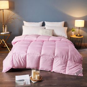 Down Duvet, Winter Duvet, Goose Down Duvet Core, Air Conditioner (Option: Pink-200x230cm-8)