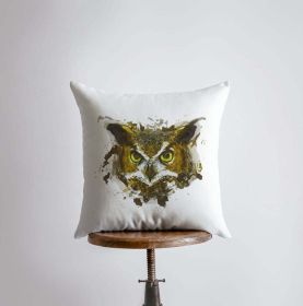 Horn Owl | Owl Gifts | Bird | Brid Prints | Bird Decor | Accent Pillow Covers | Throw Pillow Covers | Pillow | Room Decor | Bedroom Decor (Dimensions: 22x22)