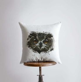 Dark Owl | Owl Gifts | Bird | Brid Prints | Bird Décor | Accent Pillow Covers | Throw Pillow Covers | Pillow | Room Décor | Bedroom Décor (Dimensions: 16x16)